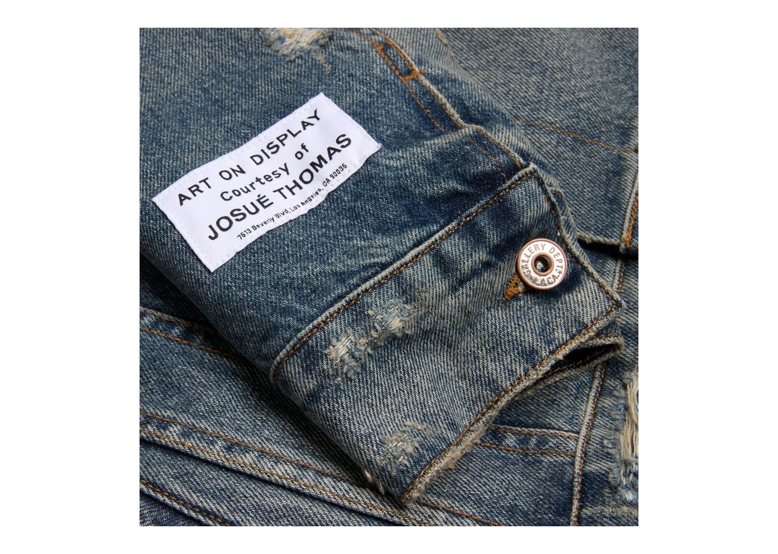 Gallery Dept. Santa Fe Trucker Jacket Washed Indigo - görsel 7
