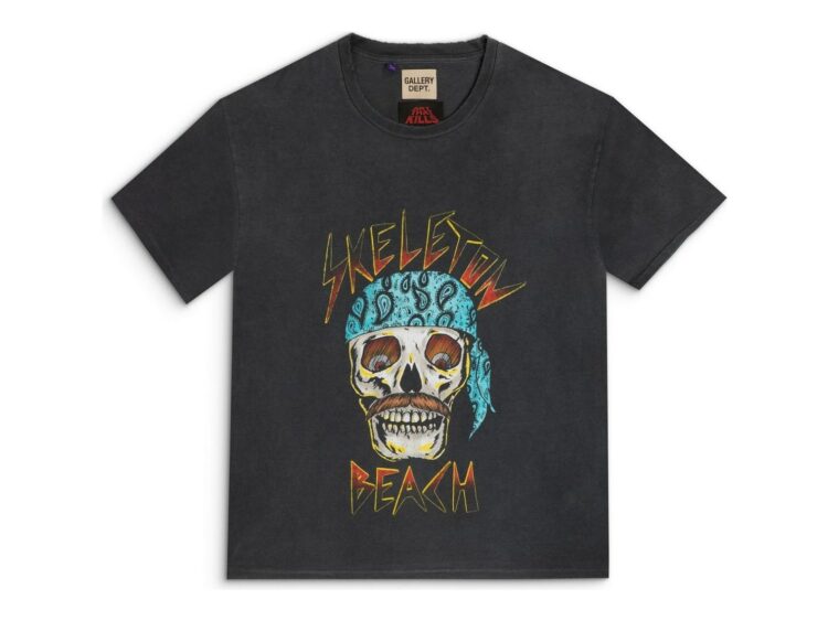 Gallery Dept. Skeleton Beach Tee Light Vintage Black
