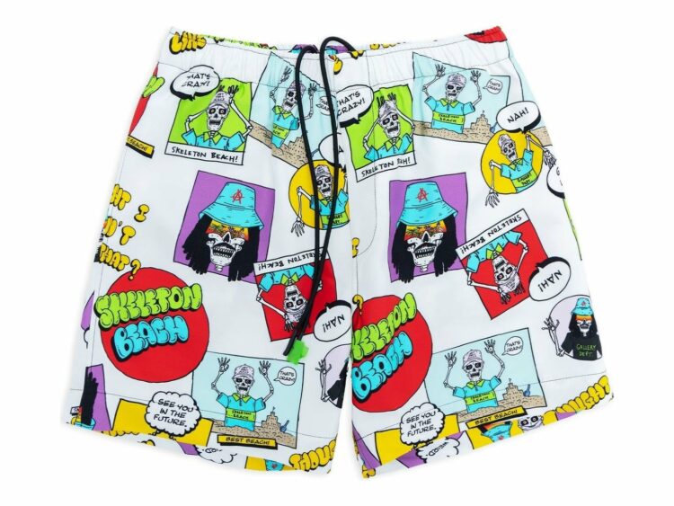 Gallery Dept. Surf Zuma Shorts Skeleton Beach Comic