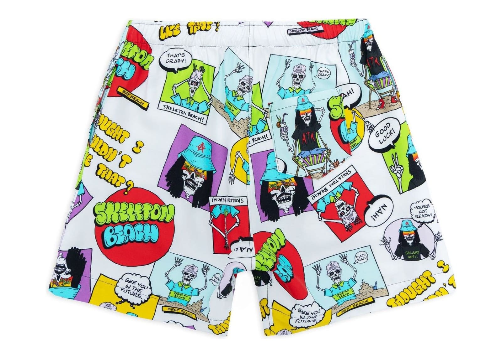 Gallery Dept. Surf Zuma Shorts Skeleton Beach Comic - görsel 2