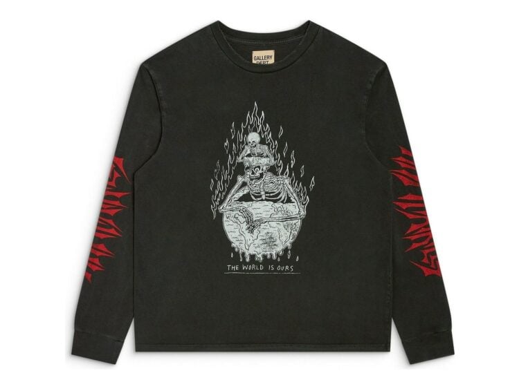 Gallery Dept. The World Is Ours L/S Vintage Black