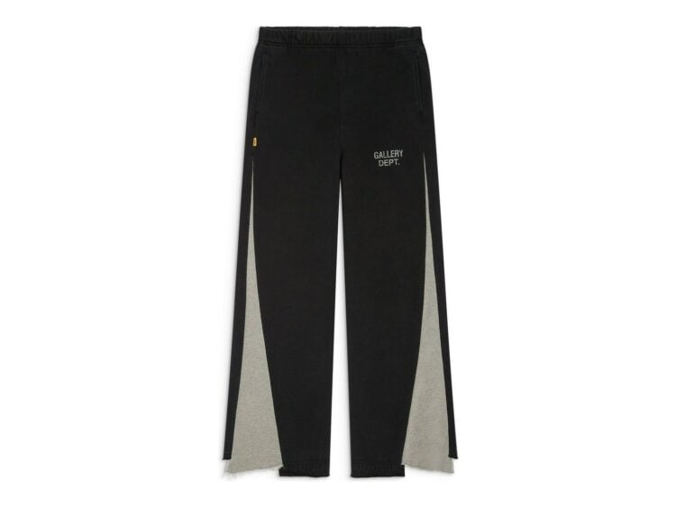 Gallery Dept. Twisted Leg Sweatpant Flare Washed Black/Heather Grey