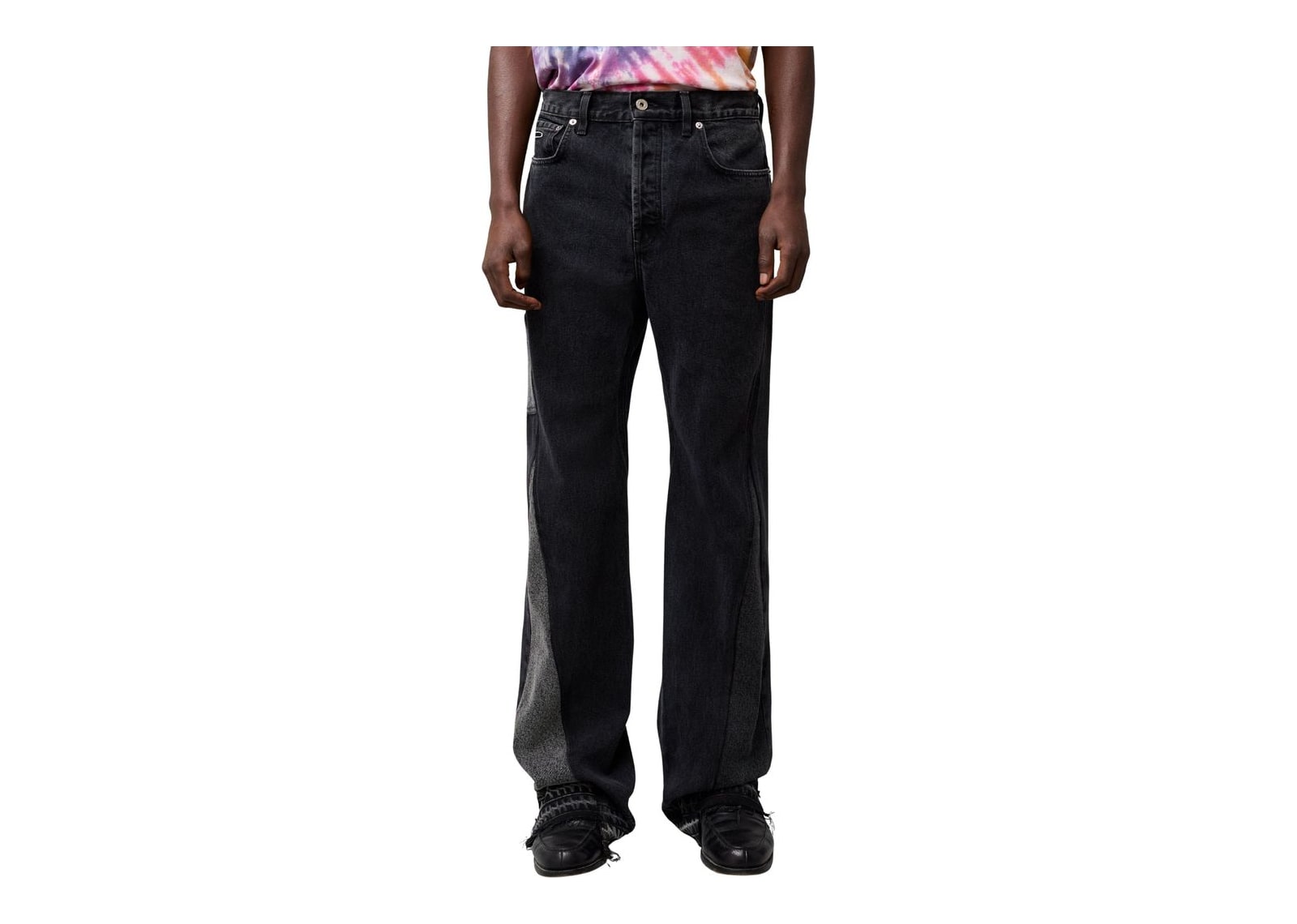 Gallery Dept. Twisted Wide Leg Pant Black - görsel 3
