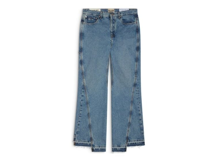Gallery Dept. Twisted Wide Leg Pant Medium Washed Indigo