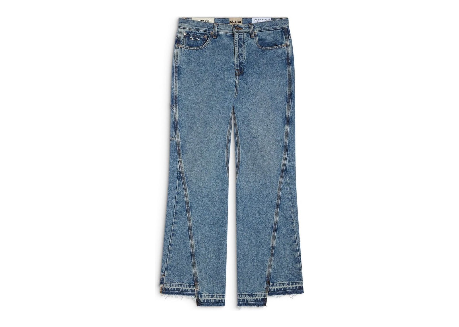 Gallery Dept. Twisted Wide Leg Pant Medium Washed Indigo