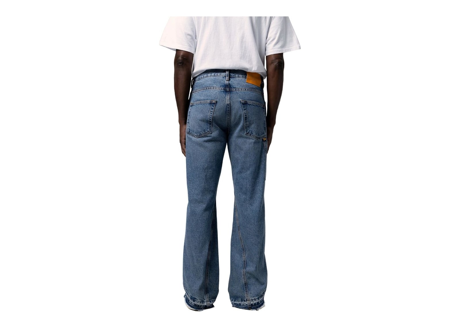 Gallery Dept. Twisted Wide Leg Pant Medium Washed Indigo - görsel 4