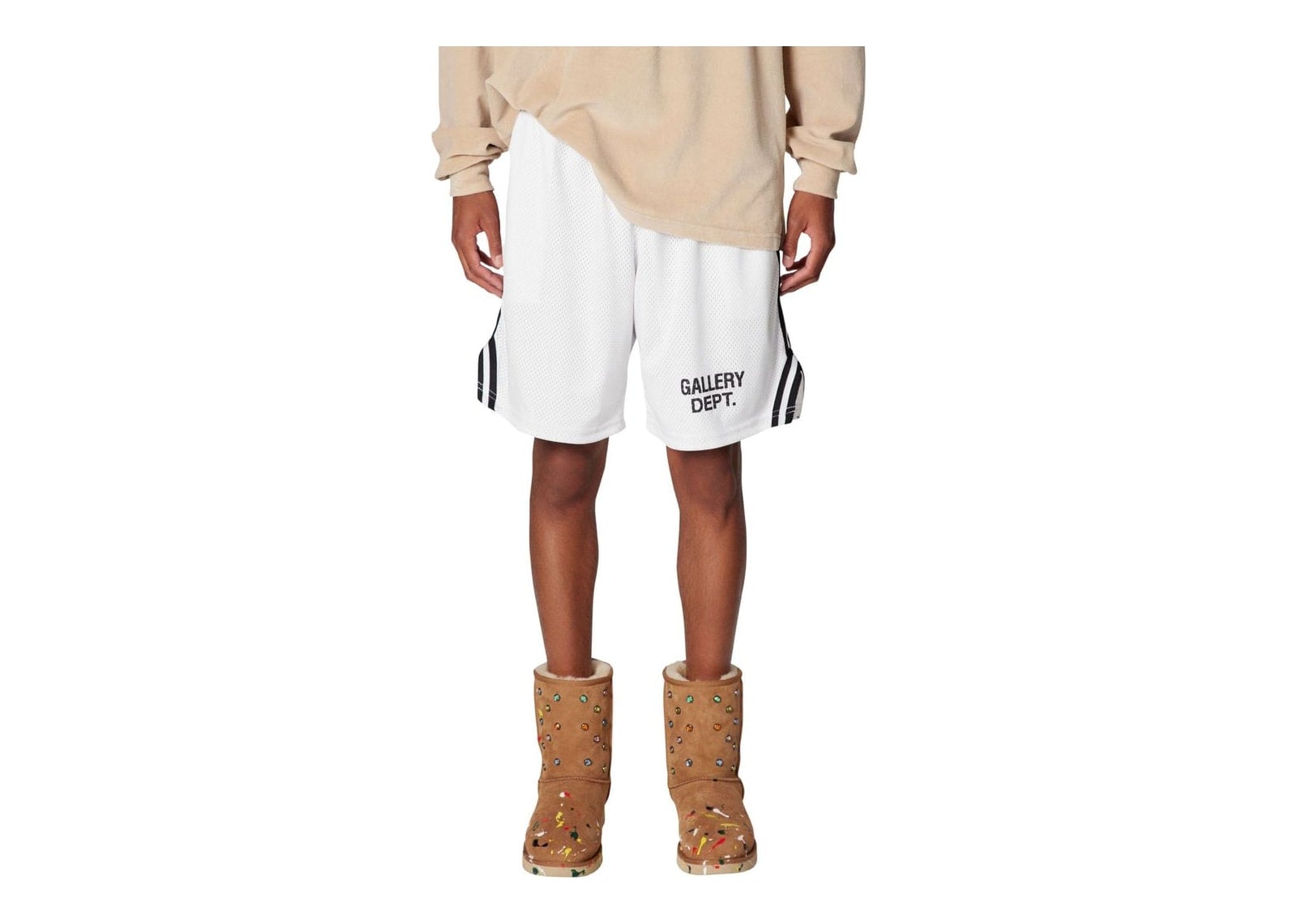 Gallery Dept. Venice Court Shorts White/Black - görsel 3