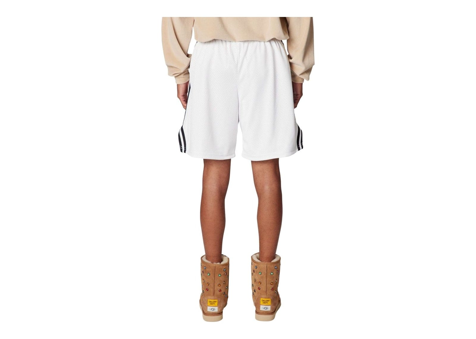 Gallery Dept. Venice Court Shorts White/Black - görsel 4