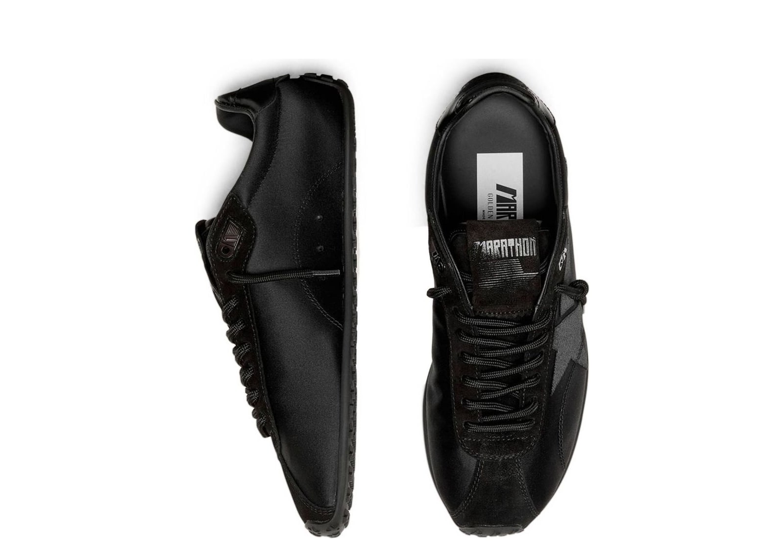 Golden Goose Marathon Speed Black Satin Black Star (W) - görsel 3