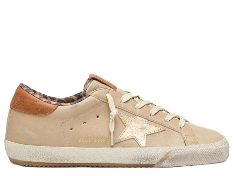 Golden Goose Super-Star Beige Nappa Leopard Lining (W)