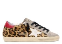 Golden Goose Super-Star Leopard Pony Red Heel Tab (W)