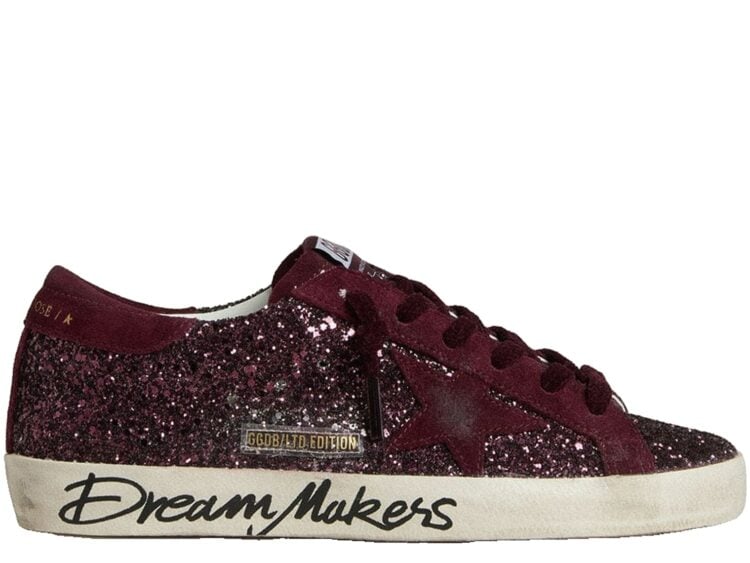 Golden Goose Super-Star LTD Cherry Glitter Cherry Suede Star (W)