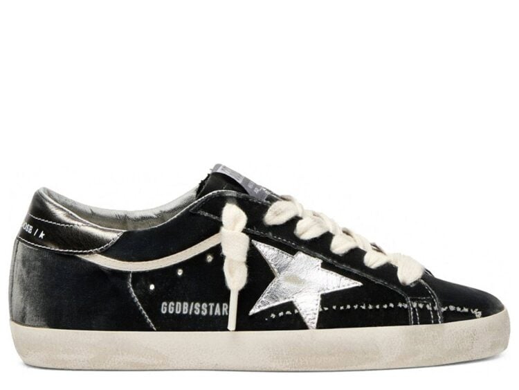 Golden Goose Super-Star Velvet Dark Grey Silver (W)