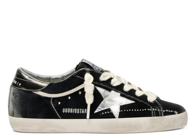 Golden Goose Super-Star Velvet Dark Grey Silver (W)