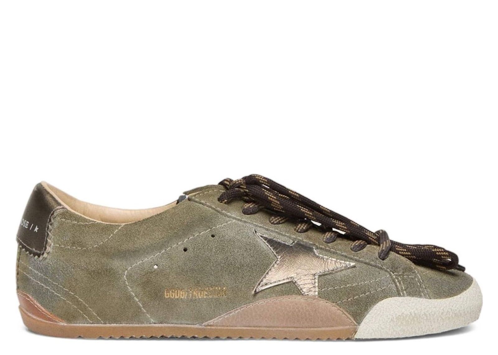 Golden Goose True-Star Olive Suede Gold Star (W)