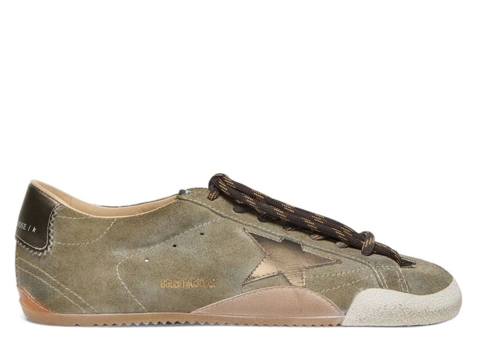 Golden Goose True-Star Olive Suede Gold Star