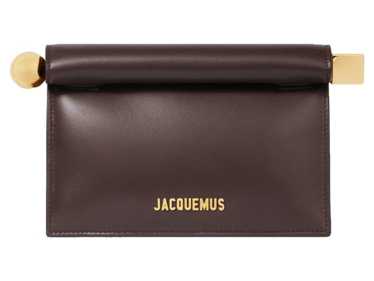 Jacquemus La Petite Pochette Rond Carré Midnight Brown