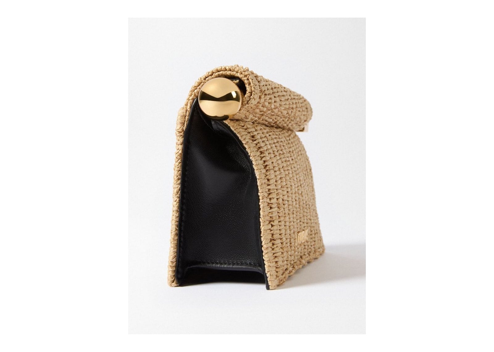 Jacquemus La Petite Pochette Rond Carré Natural/Black - görsel 3