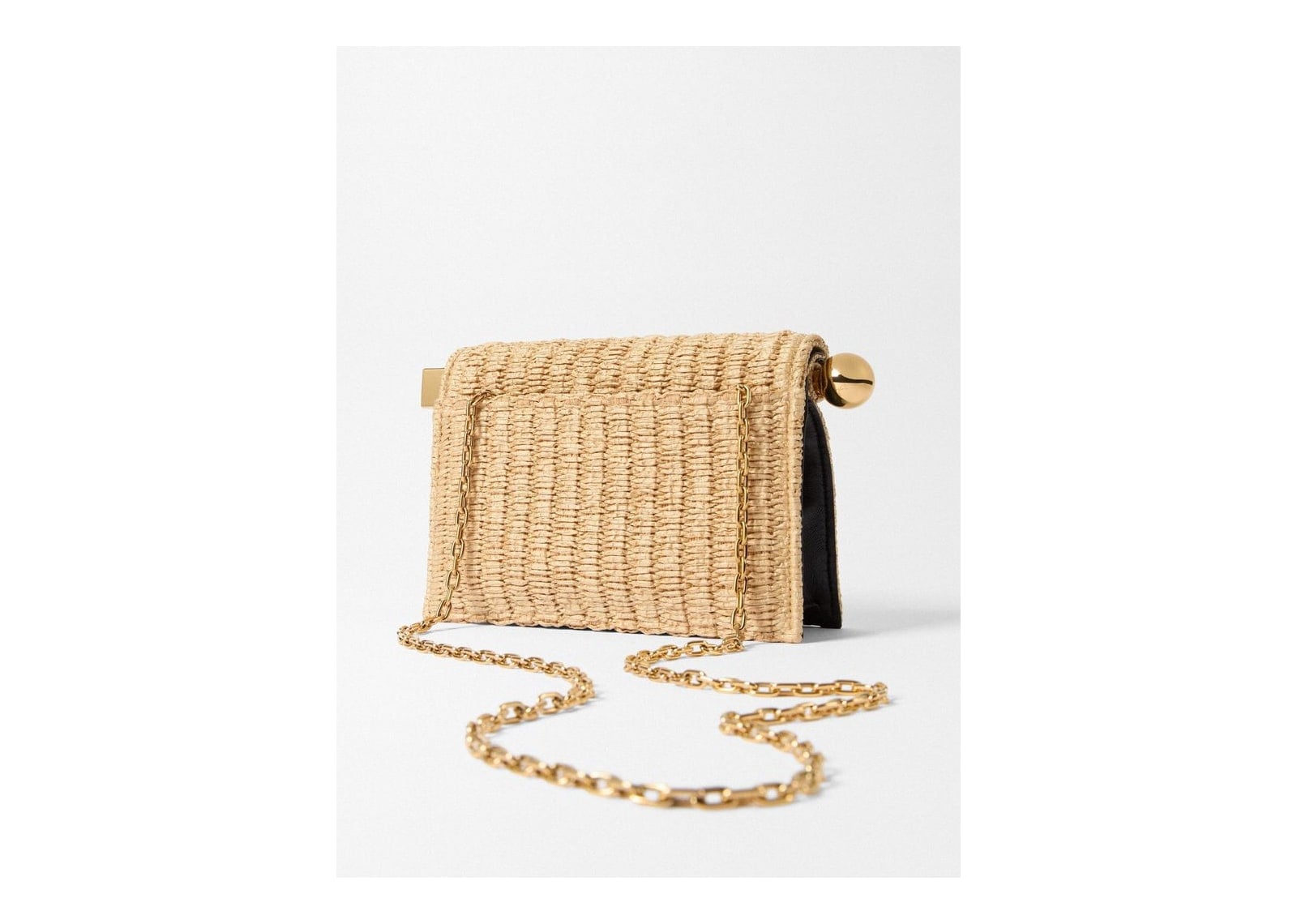 Jacquemus La Petite Pochette Rond Carré Natural/Black - görsel 4