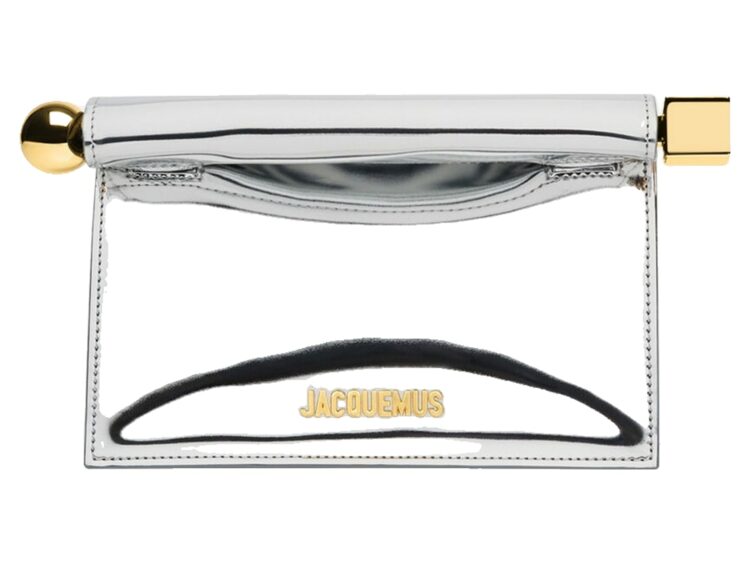 Jacquemus La Petite Pochette Rond Carré Silver