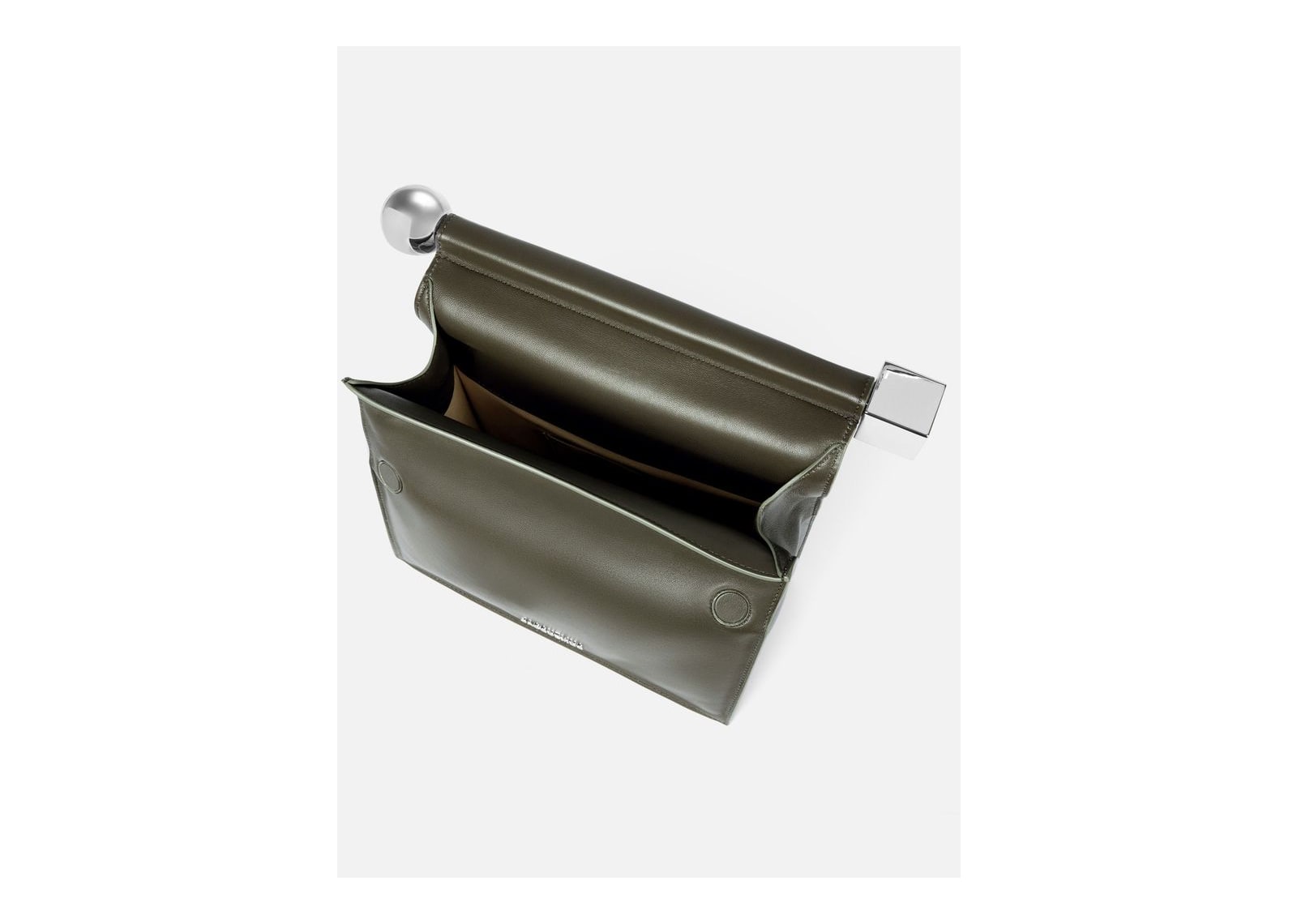 Jacquemus La Pochette Rond Carré Dark Khaki - görsel 5