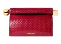 Jacquemus La Pochette Rond Carré Dark Red