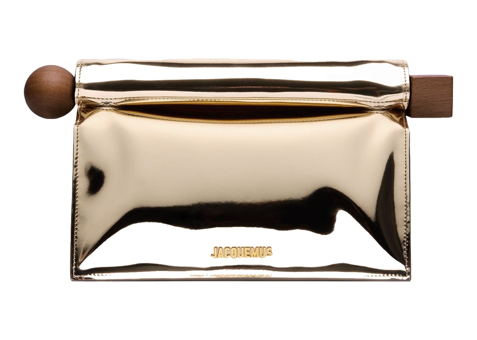 Jacquemus La Pochette Rond Carré Gold