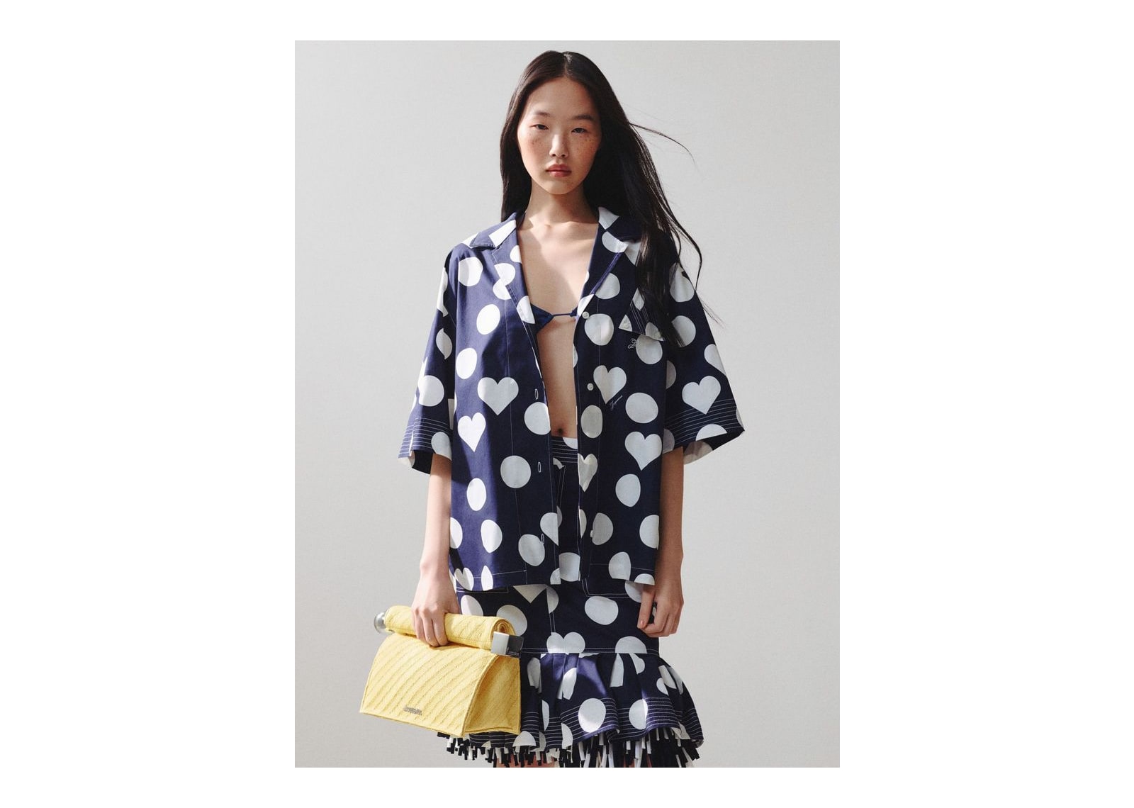Jacquemus La Pochette Rond Carré Light Yellow - görsel 2