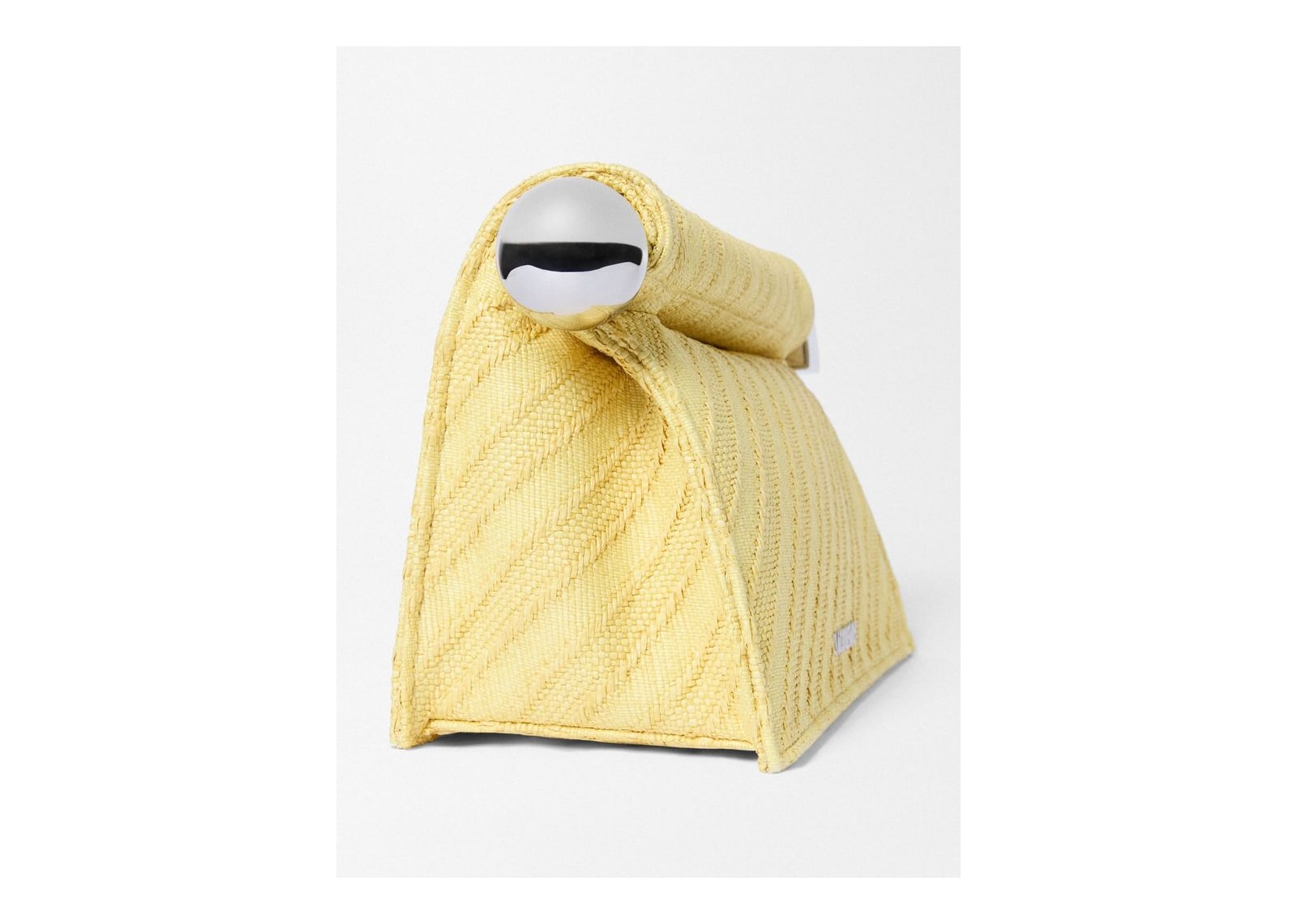 Jacquemus La Pochette Rond Carré Light Yellow - görsel 3