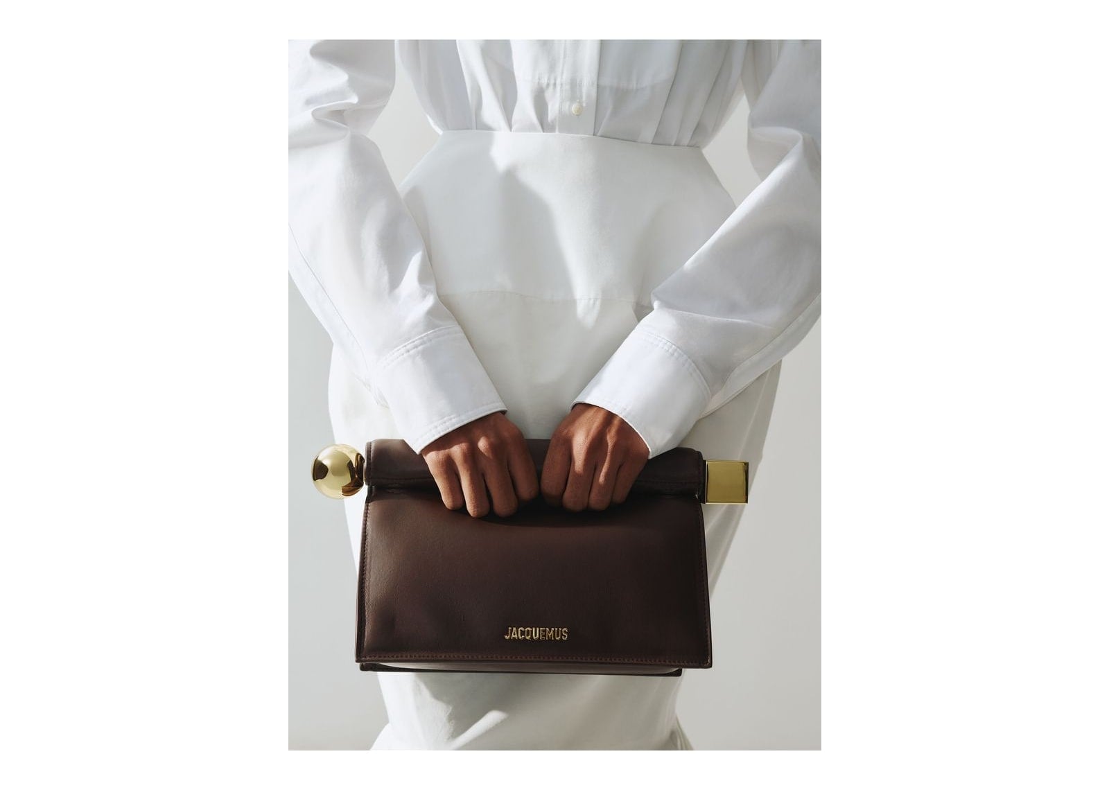 Jacquemus La Pochette Rond Carré Midnight Brown - görsel 2