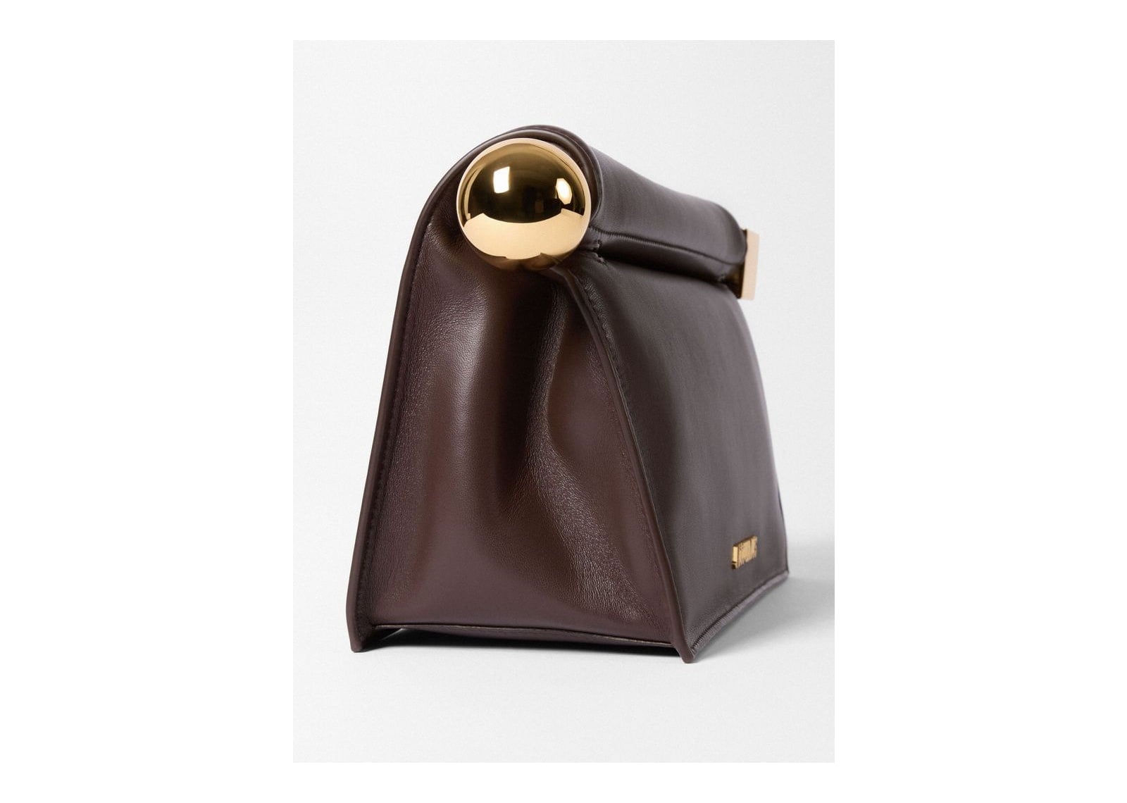 Jacquemus La Pochette Rond Carré Midnight Brown - görsel 3