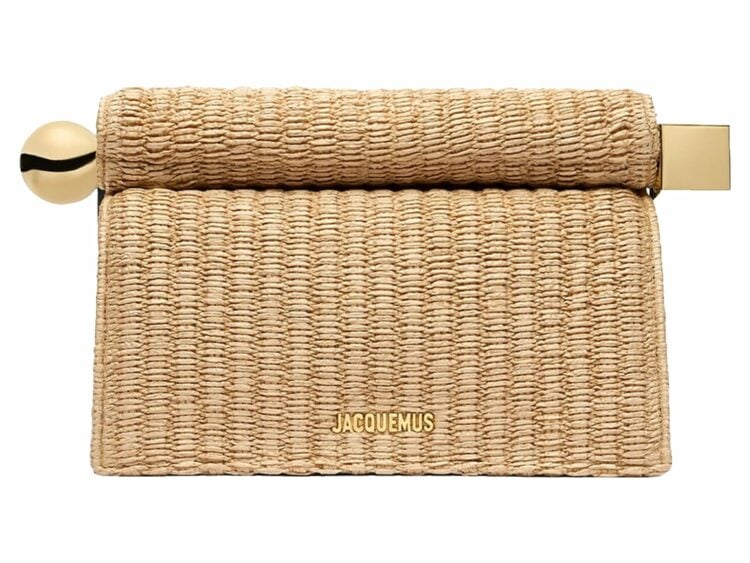 Jacquemus La Pochette Rond Carré Natural/Black