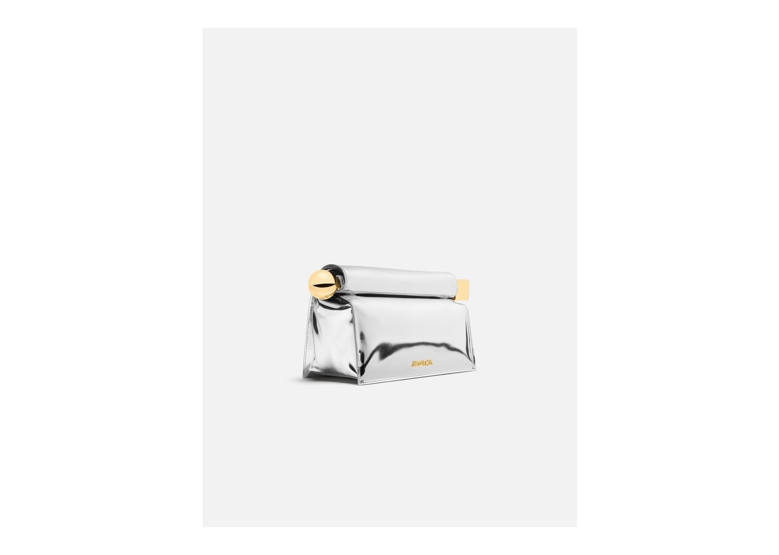 Jacquemus La Pochette Rond Carré Patent Silver - görsel 3