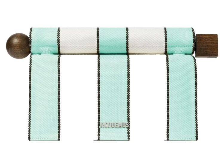 Jacquemus La Pochette Rond Carré Print Stripes White/Mint