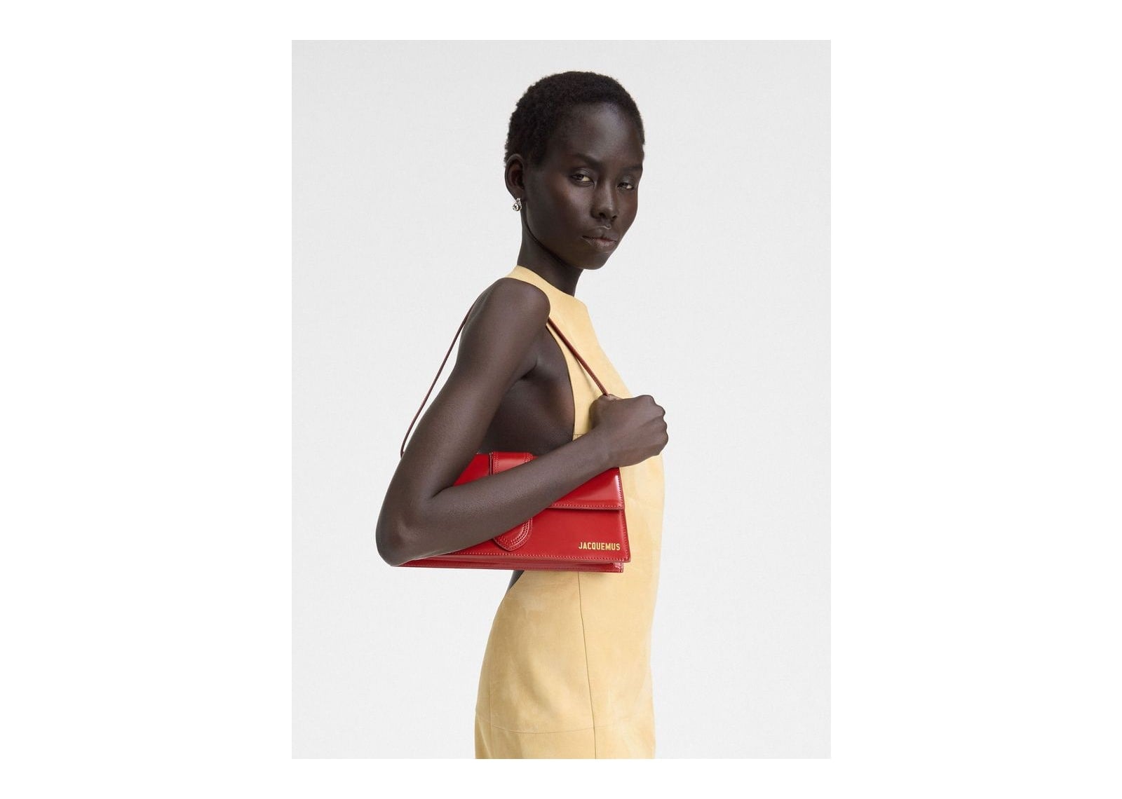 Jacquemus Le Bambino Long Red/Gold - görsel 5
