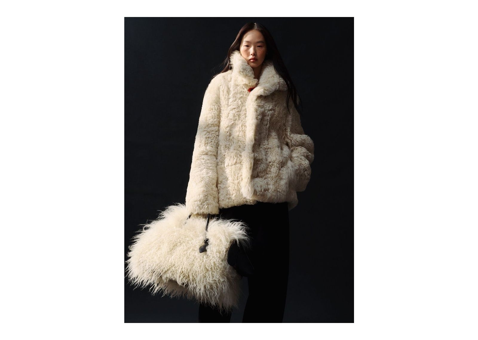 Jacquemus Le Cabas Turismo Off-White/Black - görsel 2