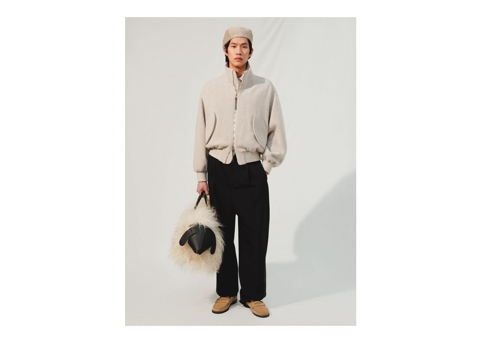 Jacquemus Le Cabas Turismo Off-White/Black - görsel 3
