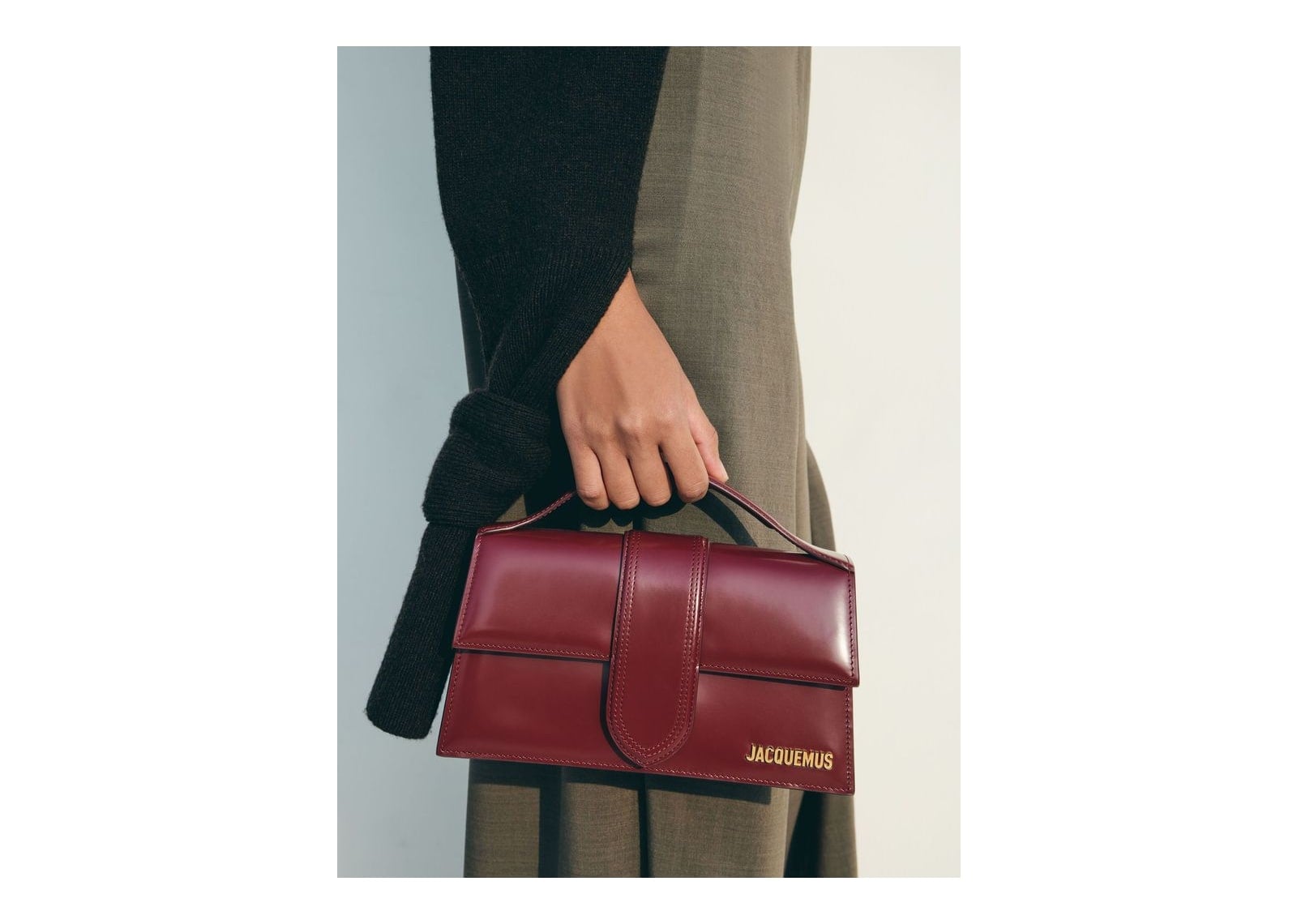 Jacquemus Le Grand Bambino Burgundy - görsel 2
