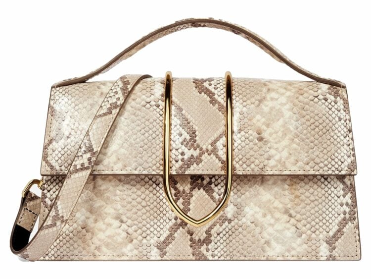 Jacquemus Le Grand Bambino Python Beige