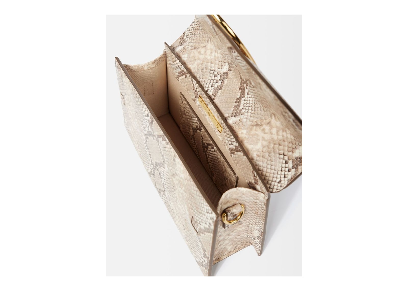 Jacquemus Le Grand Bambino Python Beige - görsel 5