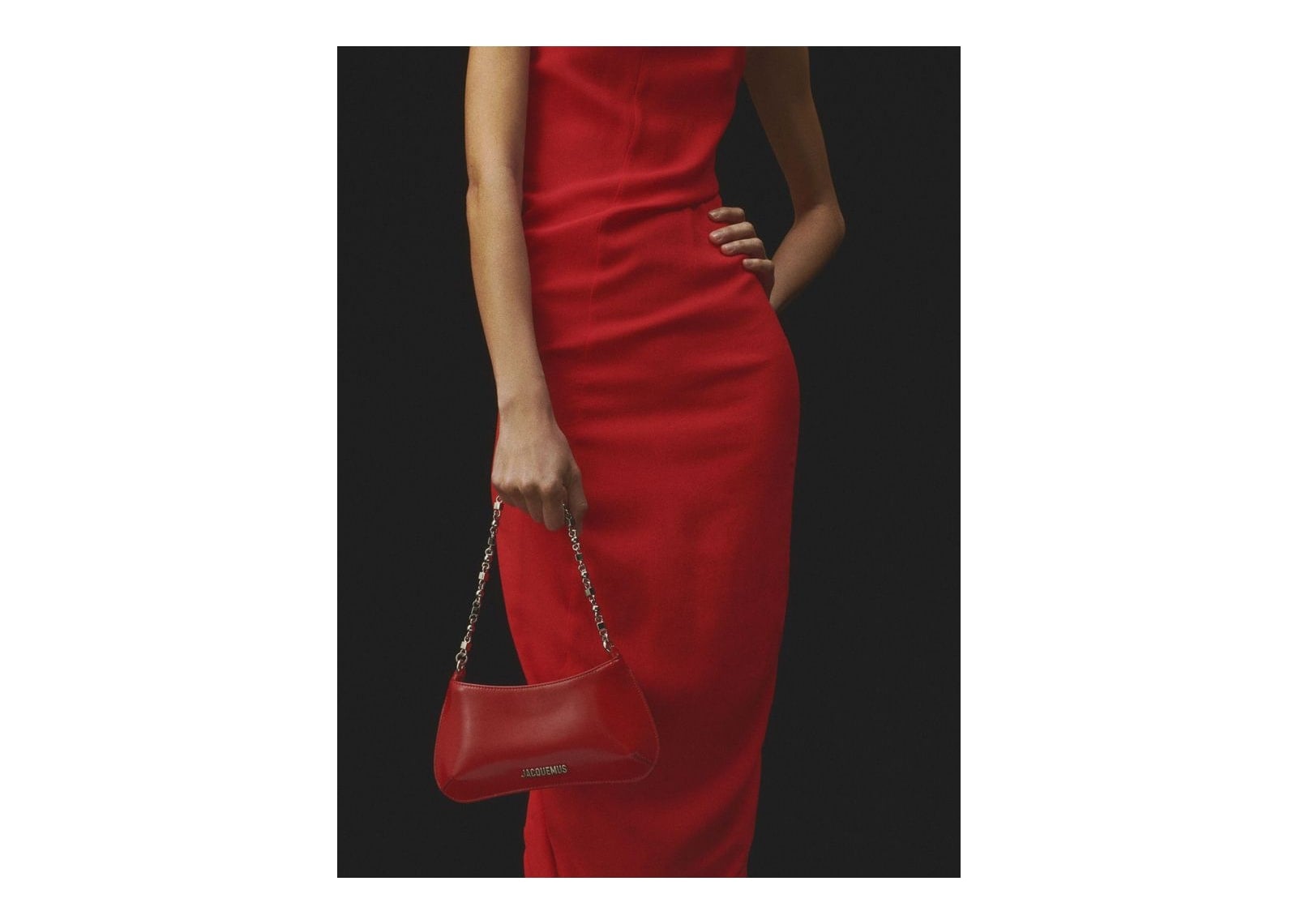 Jacquemus Le Petit Bisou Chaîne Red - görsel 4