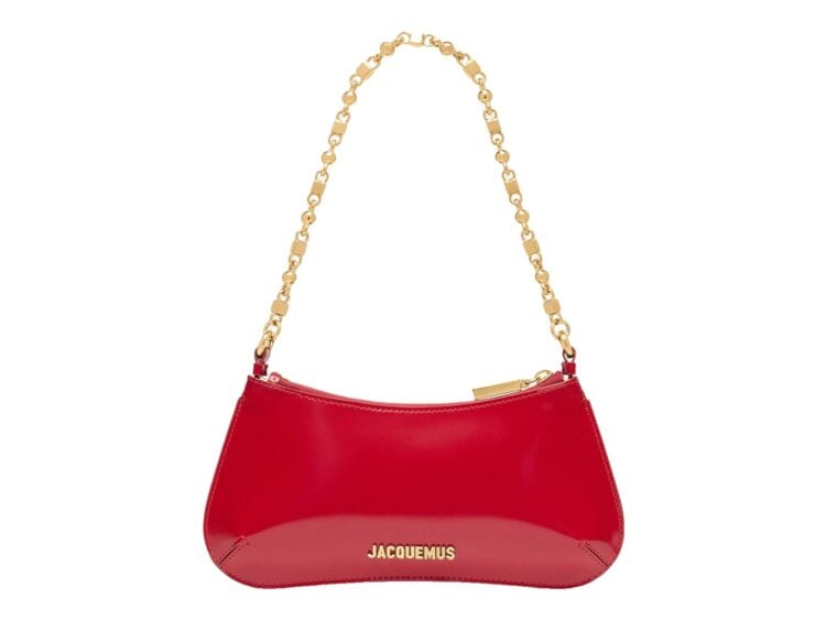 Jacquemus Le Petit Bisou Chaîne Red/Gold