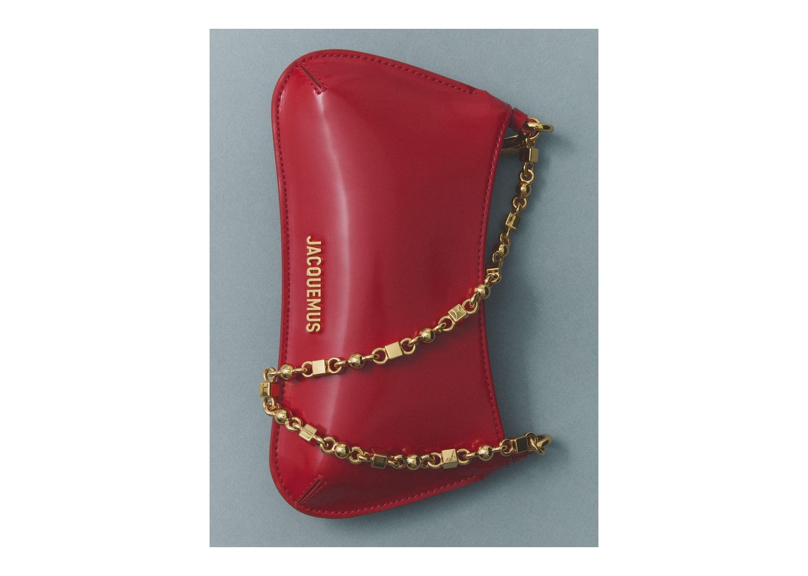 Jacquemus Le Petit Bisou Chaîne Red/Gold - görsel 5