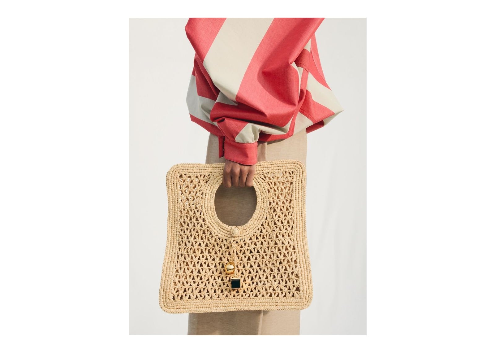 Jacquemus Le Petit Carré Spiaggia Natural - görsel 2