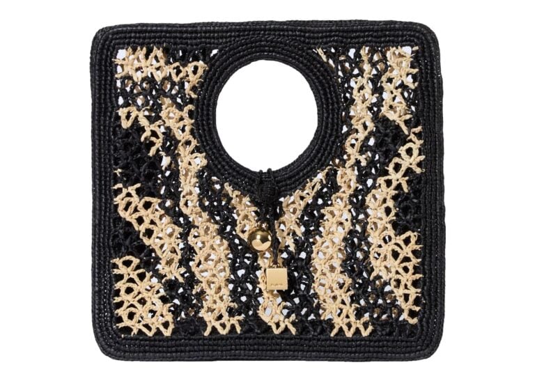 Jacquemus Le Petit Carré Spiaggia Natural/Black