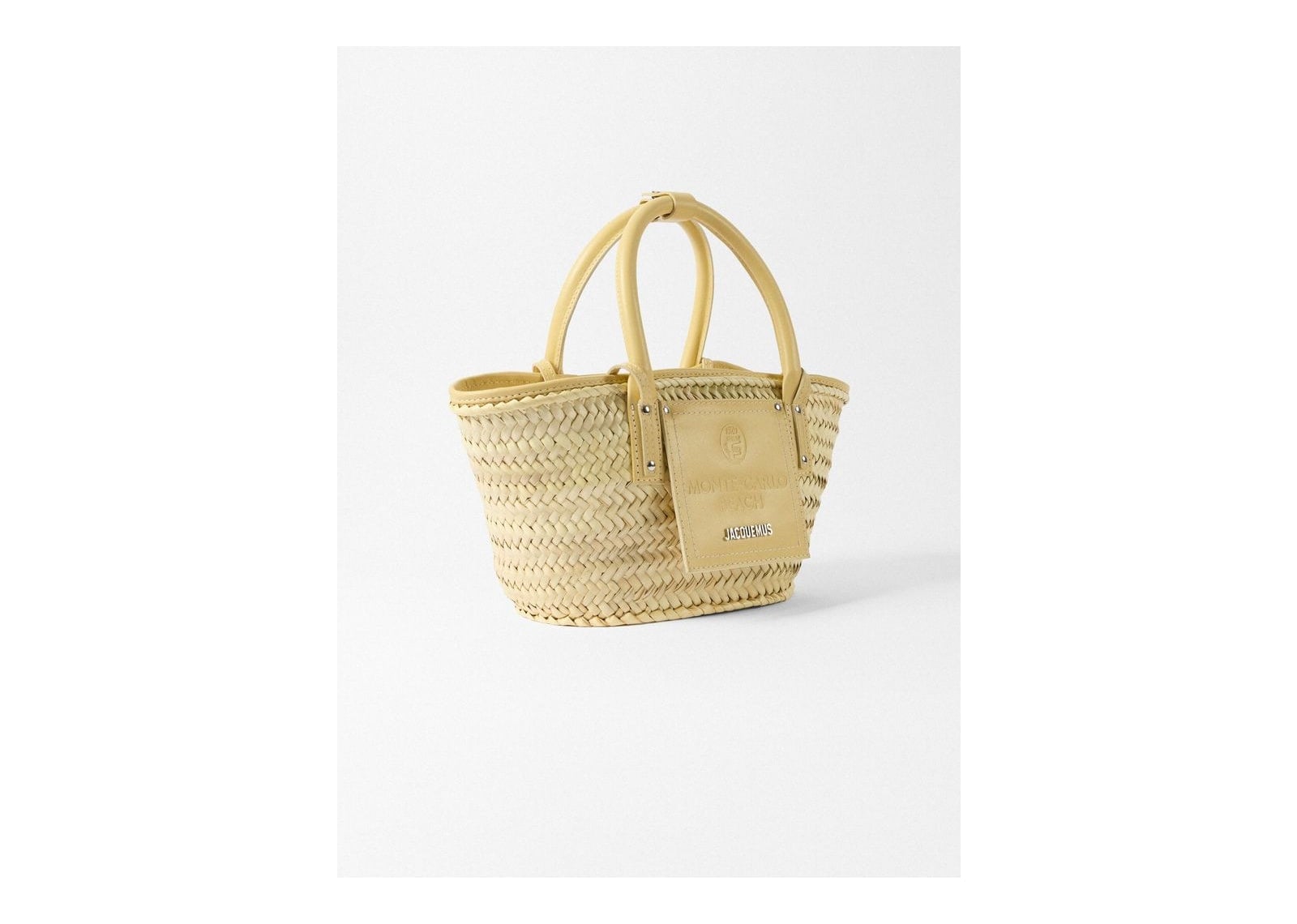 Jacquemus Le Petit Panier Soli Resort Monaco Monte Carlo Pale Yellow - görsel 2