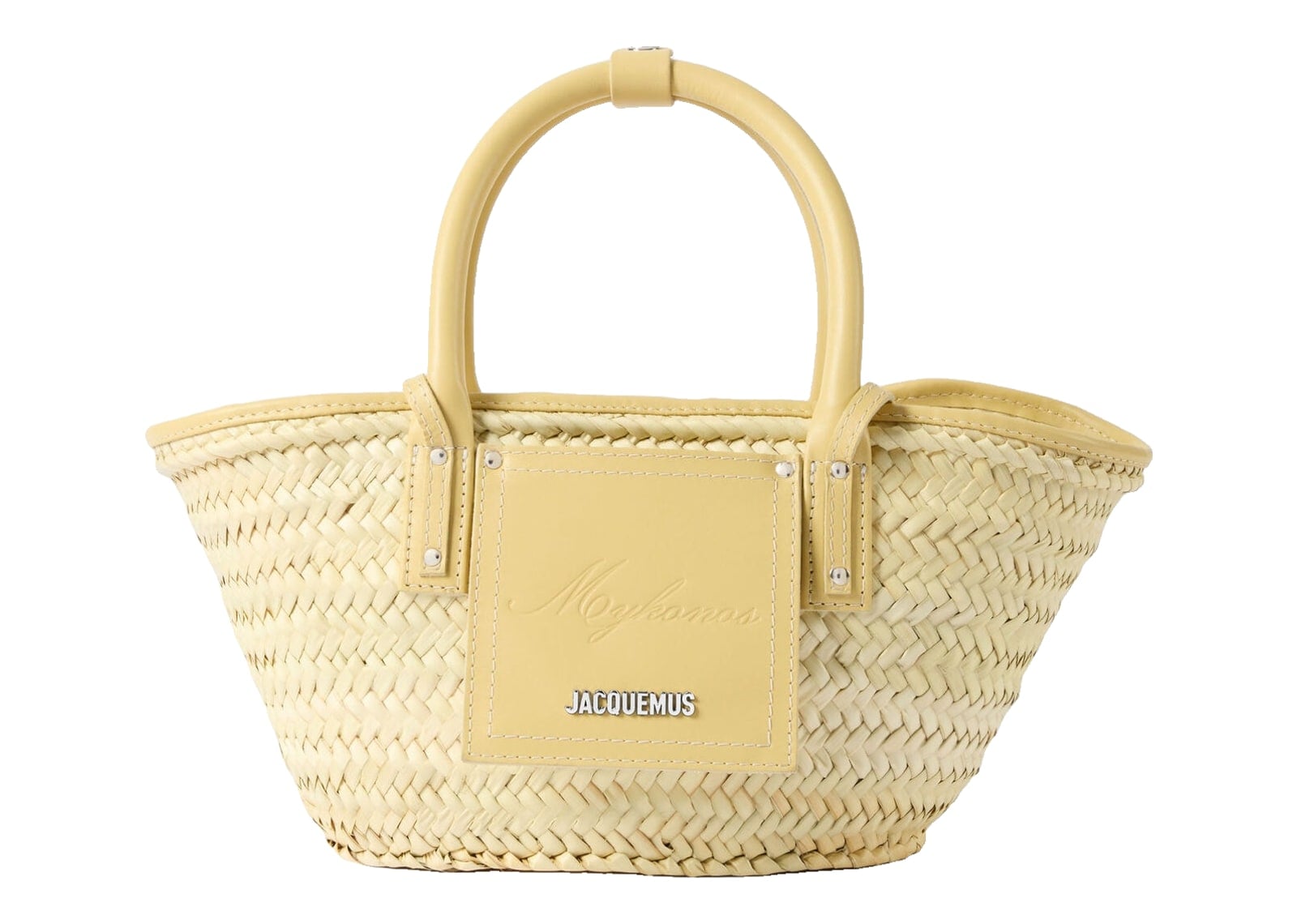 Jacquemus Le Petit Panier Soli Resort Mykonos Mykonos Pale Yellow