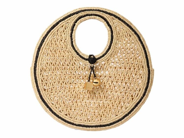 Jacquemus Le Petit Rond Spiaggia Natural/Black Details