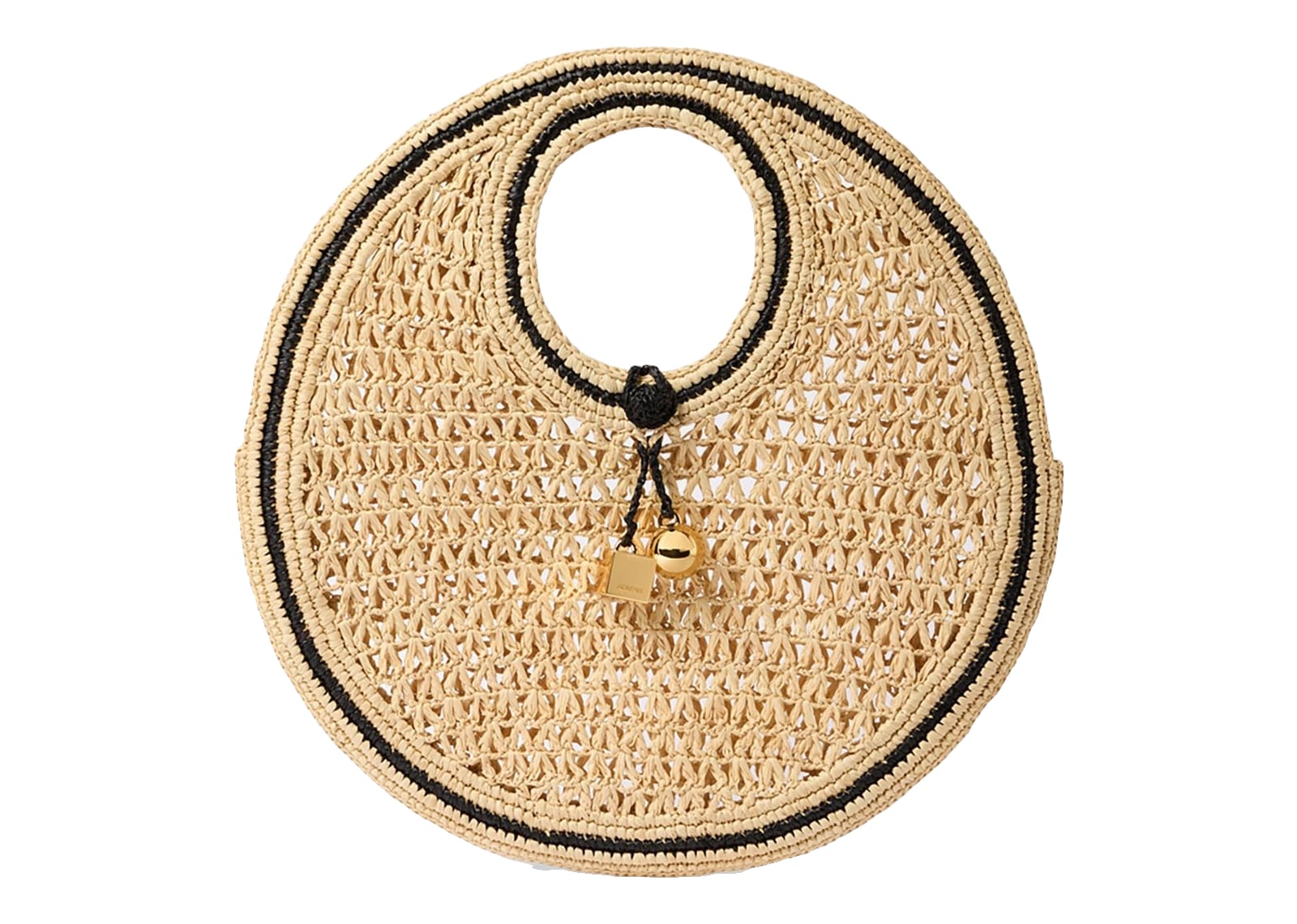 Jacquemus Le Petit Rond Spiaggia Natural/Black Details