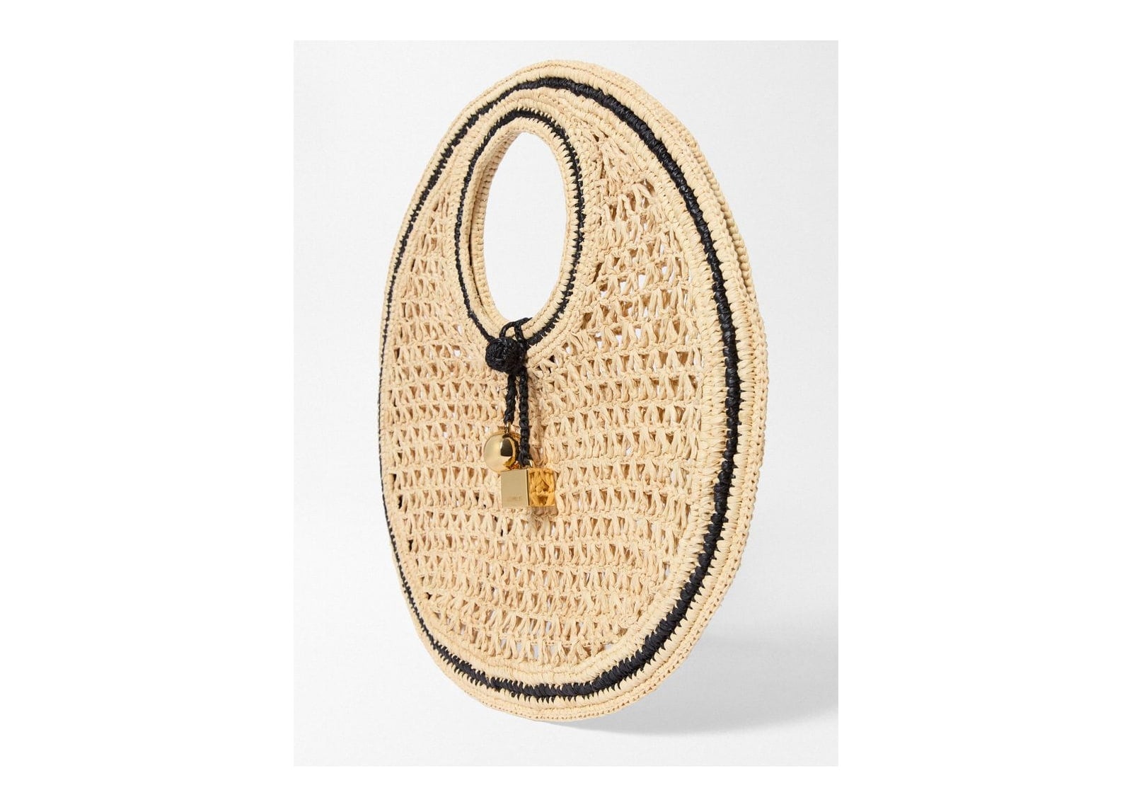 Jacquemus Le Petit Rond Spiaggia Natural/Black Details - görsel 4